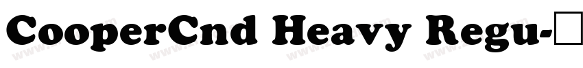 CooperCnd Heavy Regu字体转换